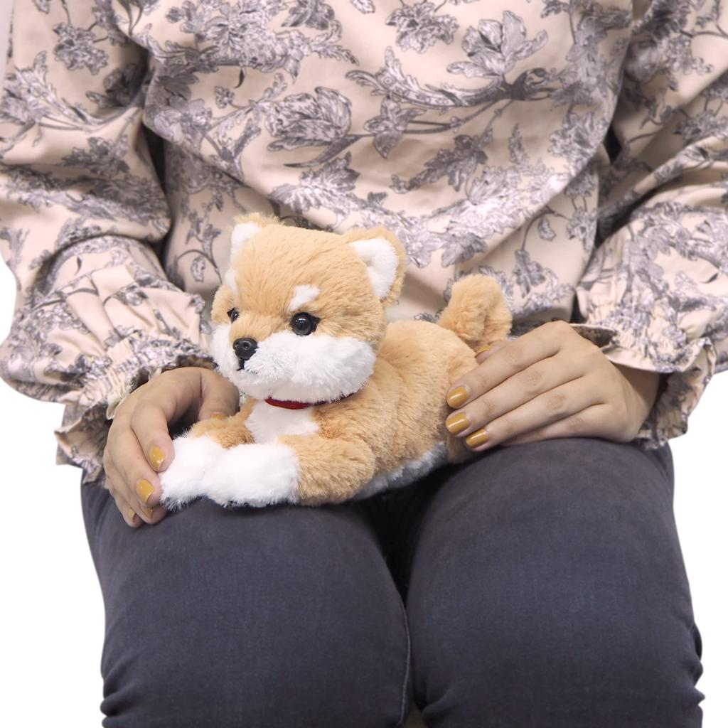 Sun Lemon Shiba Inu Lap Dog Plush Animal P-8092 Cute Dog 10 x 26 x 13cm