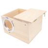 Parakeet Nesting Box Solid Wood Bird Breeding Mating Box for Cockatiel Lovebirds Budgie Canary