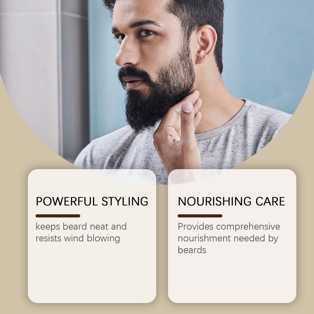 East Moon Leather Beard Care Wax Nourishing Moisturizing Repairing For Men 30g