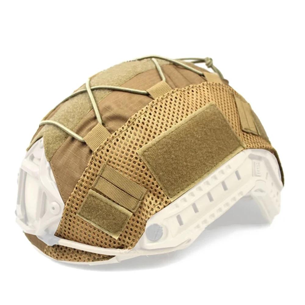 1 PC Copertura per casco tattico per caschi Fast MH PJ BJ Protezione per casco Fast Cordino elastico (Casco non incluso)