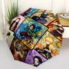 1 PC Automatic Folding Umbrella - Demon Slayer Kimetsu No Yaiba Pattern Portable Foldable Design With 8 Ribs Christmas Birthday Gifts