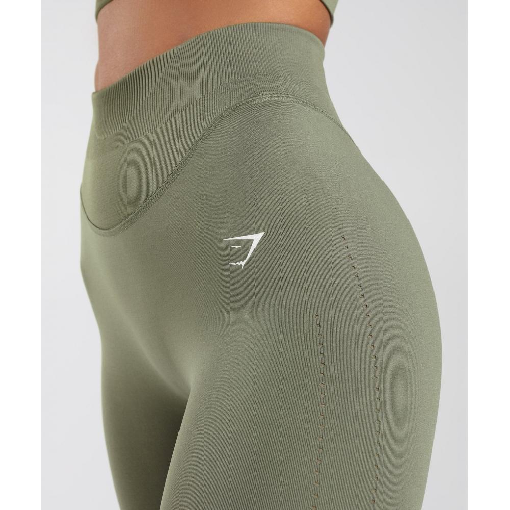 Gymshark Sweat Seamless Leggings Dusty Olive B6a4t Eb1m