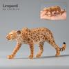 Montessori Wild Animals Model Toy Set - Lion Elephant Antelope Action Figures Miniature Zoo Figurines Educational Kids Gift