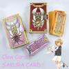 60 Stück Anime Card Captor Sakura Karten Clow Karten Tarot Cosplay Requisite Deluxe Edition Anime Tarot Requisite Spielzeug Geschenke