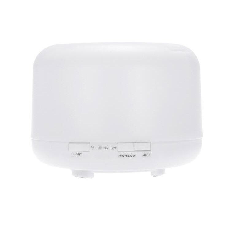 MUJI 500ML Ultrasonic Humidifier: Silent USB Desk Aromatherapy Lamp with Colorful Spray for Bedroom