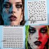 Electroplated Metallic Rhinestone Face & Body Gem Stickers for Lips, Nose, & Eyebrows