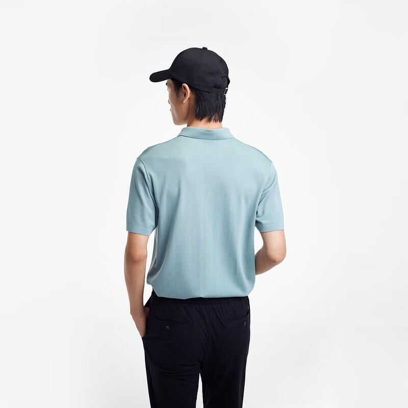 K-Boxing Men's Business Casual Short Sleeve Polo Shirt BTTE2965