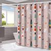 Santa Claus'S Bow Tie Washable Dirt-Resistant Shower Curtain Shower Head Waterproof Polyester Bath Curtain For Home Decor