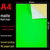 A4 Glossy/Matte Color Self-Adhesive Stickers for Inkjet & Laser Printing