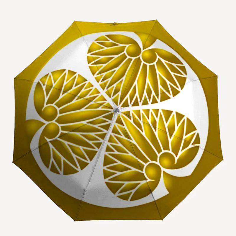 

1pc Gold Clover Motif Umbrella - Portable Home Essential, Durable Iron Frame with Rod Structure, Fashion Lovers yy250910014