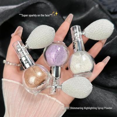 Cross-Border Shimmer Highlighter: Pearlescent Air Cushion Glitter & Spray Powder for Brightening