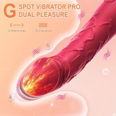 Realistic Dildo Vibrator for Wome 10 Powerful Vibration Modes for Clitoral and G-spot Stimulation Waterproof Rose Adult Sex Toys for Women and Couples