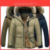 Herren Militärmantel Verdickt Warm Außenbekleidung Parka Kapuzenjacke Outdoor Wintermode