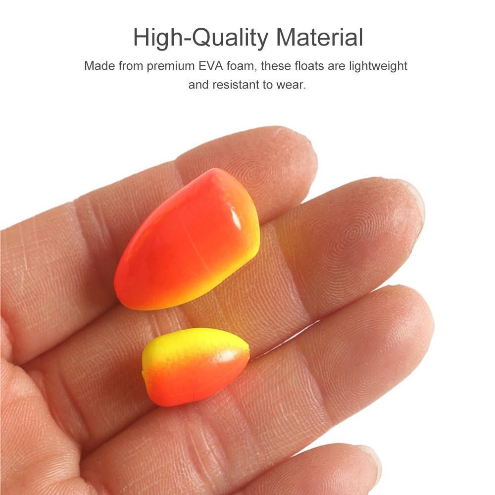 60PCS Bright Color Fly Fishing Floats Lightweight Fishing Bobbers Fishing Floats  For Fishing