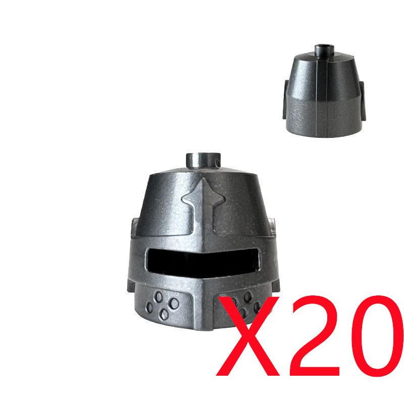 MOC Medieval Soldier Shoulder Armor Building Blocks Knight Figure Wearing Part Accessories Helmet Wings Weapon DIY Toy Gift K001