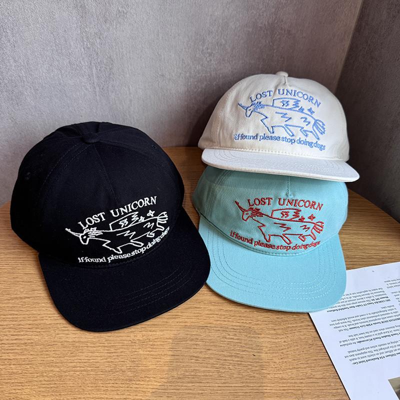Baseball Cap With Embroidery For Adults And Kids Summer Sun Protection Breathable Cotton Material