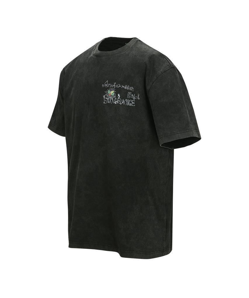 ADSB ANDERSSON BELL (Essential) Unisex Pigment Sundance T-Shirt Atb1404U(Charcoal)