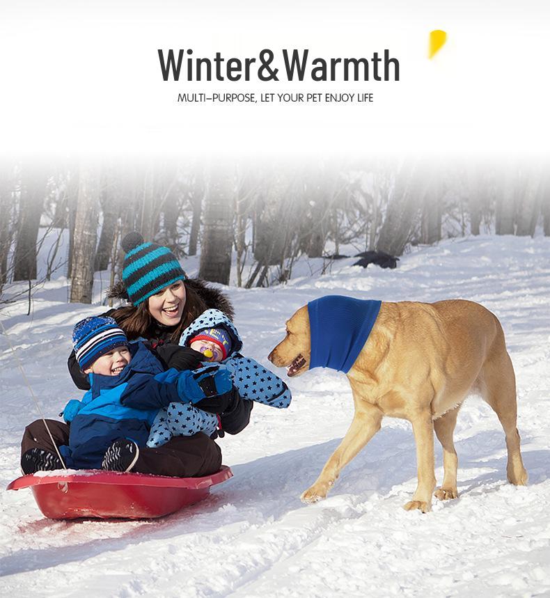 Pet Dog Calming Hood Scarf - Anti-Startle, Warm, Cold-Resistant, Anxiety Relief