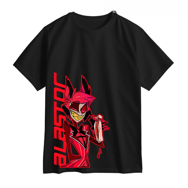 Fit Hazbin Hotel Graphic Cotton Tshirt Unisex Summer Short Sleeve Fashion Brand Tee Luxury Casual Vintage Tees