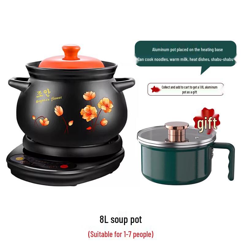 RuHan Ceramic Electric Stew Pot 8L