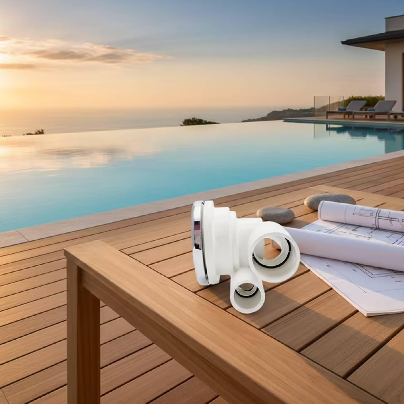Nozzle Accessory Fittings High Performance White Spare Part Versatile Sturdy Easy Installation