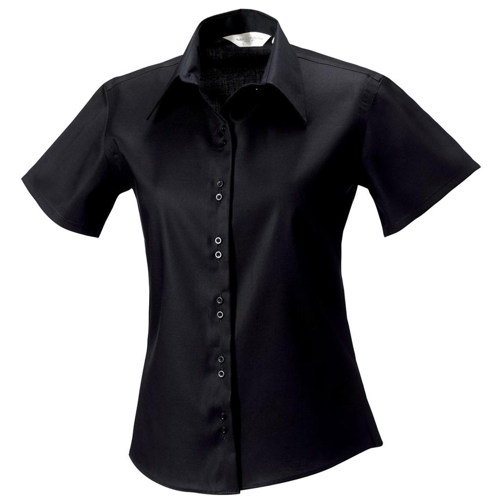 Russell Collection Ladies/Womens Short Sleeve Ultimate Non-Iron Shirt