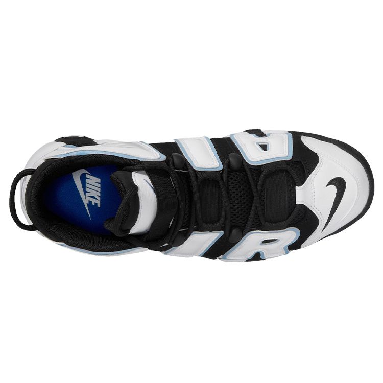 Nike Mens Air More Uptempo Cobalt Bliss Unisex Sneakers Black White Multi-Color DV0819-001