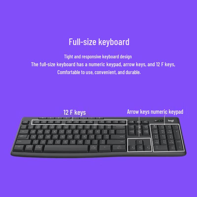 Logitech MK370 Wireless Keyboard and Mouse Combo