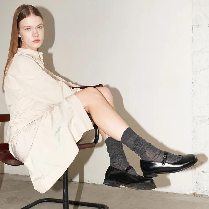 [blanc sur blanc] MERINO WOOL SOCKS (3colors)