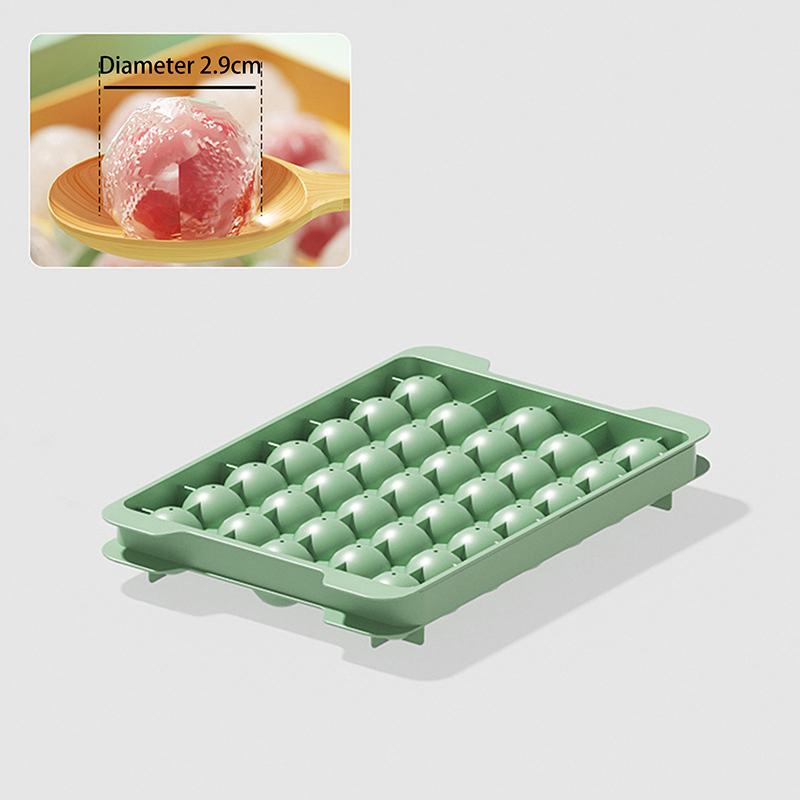 3D Round Ice Cube Tray With Lid Plastic Diamond Style Ice Mold Refrigerator Spherical DIY Moulds Ice Ball Maker Kitchen Tools