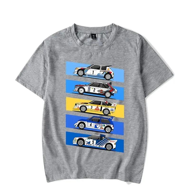 2025 new model Mens Group B Rally Car Funny TShirt Cotton Short Sleeve Top Hip Hop Streetwear Summer Fashion 86