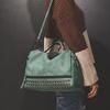 Chic And Spacious Casual Women Large Capacity Solid Rivet Shoulder Messenger Crossbody Bags