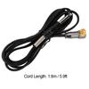 1.8m Soft Silicone Tattoo Right Angle   Connector Clip Cords for Tattoo Machines (Black)