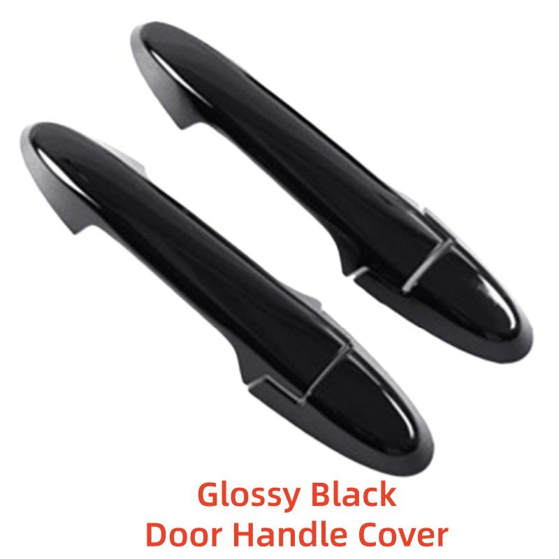 Carbon Car Upgrade Accessorie Plated Exterior Door Handle Cover Trim Paste Style For 2 Door Honda Fit Jazz Fit GK5 2014-2018