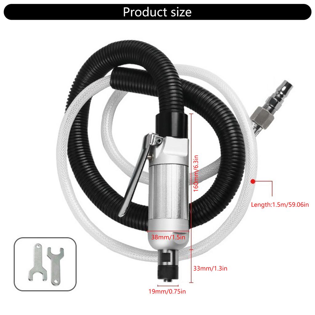 Tire Repair Tool 1/4in Pneumatic Angle Grinder Grinding Engraving Polishing Machine 25000RPM Air Die Grinder with Wrench