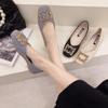 Summer New Single Shoes Women's One-pedal Shallow-mouth Soft-soled Design Niche Summer Flat-soled Ladyshoes