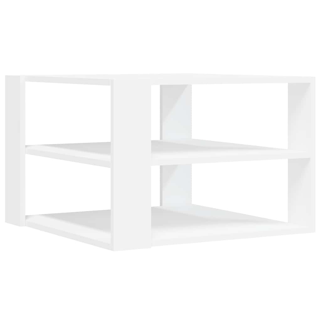 Coffee Table White 58 x 58 x 40 cm Engineered Wood