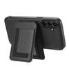 Leder-Kartensteckplatz, abnehmbare magnetische Stoßstangen-Telefonhülle für Samsung A06 A16 A15 A14 A55, Xiaomi 14T, Redmi 14C, Honor Moto, weiche Silikon-Ständerrückseite