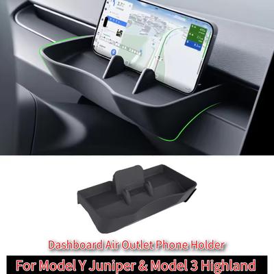 Car Phone Holder for Tesla Model Y Juniper/Model 3 Highland Central Control Storage Box Dashboard Eyeglass Case Car Accessories