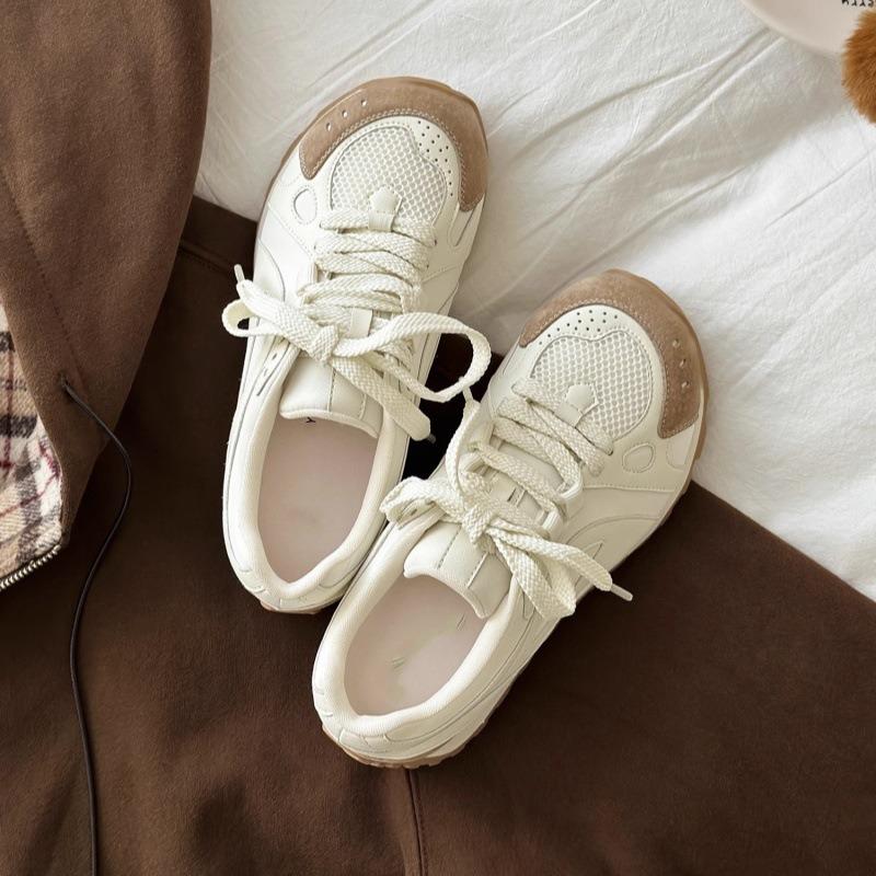 Spring and Autumn New Color Matching Little White Shoes Mesh Sports Running Casual Sports Shoes Women