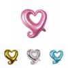Eye-catching Hook Heart Helium Balloon Ideal For Valentine's Day And Parties