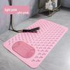 Non-Slip TPE Bathroom Mat - Anti-Fall Shower, Toilet, and Bathtub Massage Floor Mat