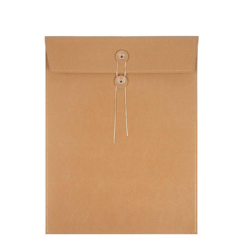 A4 Business Leather Document Bag Large Capacity Handheld Simple Data Archive Bag High End Meeting Storage Bag Bid