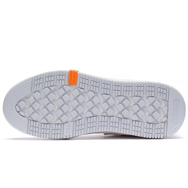 Li Ning Textile, Synthetic Leather Slip Resistant, Abrasion Resistant, Height Increasing Mid Top Skateboard Shoes AGCS240-1