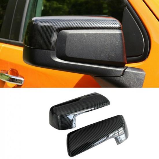 Rear View Side Mirror Cover Trim For Chevy Silverado/GMC Sierra Carbon Fiber ABS