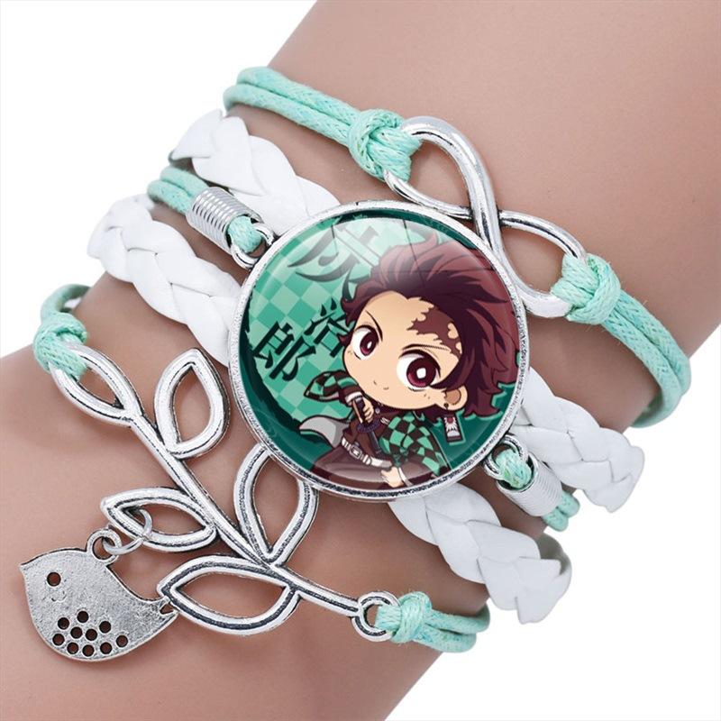 Anime Multilayer Gemstone Time Bracelet Handmade Beaded Jewelry