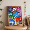 Disney oil painting handmade diy art painting Inside Out characters home decoration