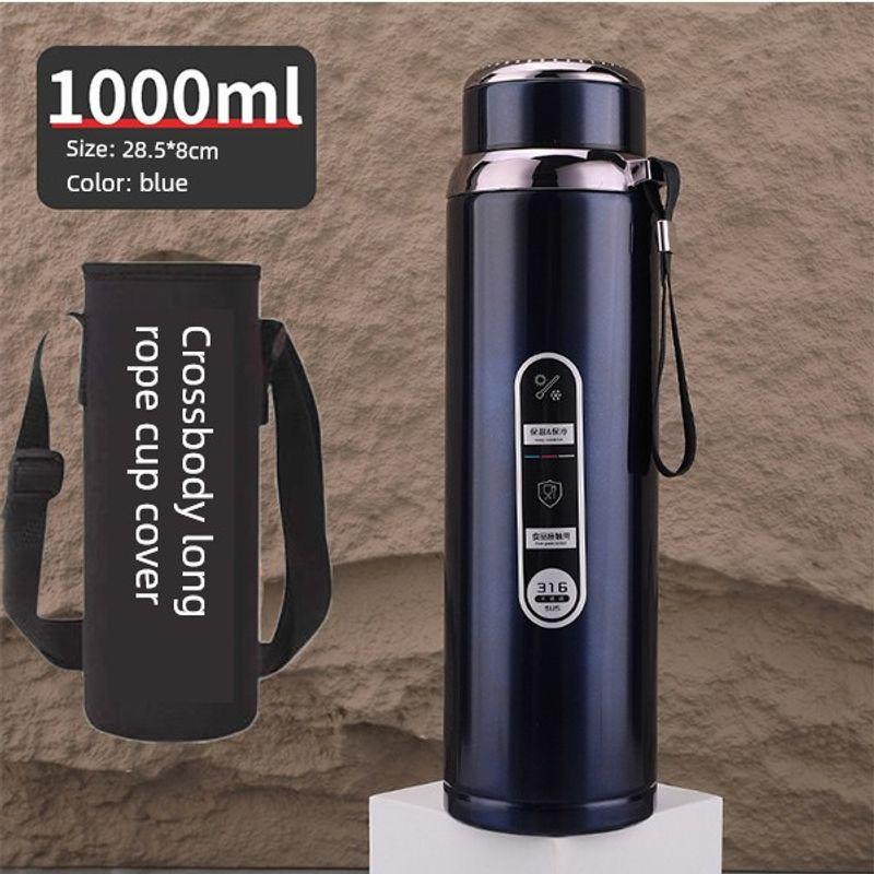 316 Steel Large-Capacity Thermos Cup for Men and Women with Filter Tea Cup Adult Business Portable Large Cup Gift Cup 600