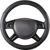 Car Pass Classical Leather Automotive Universal Steering Wheel Covers,Universal Fit for Suvs,Trucks,Sedans,Cars,Vans,14.5-15inch Anti-Slip Safety