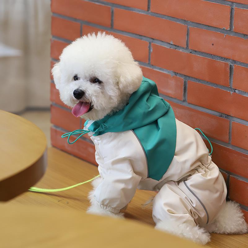 Lightweight Waterproof Dog Raincoat Breathable Windproof Pet Jacket Anti Shedding Summer Outfit For Small Dogs Cats Outdoor Rainy Daily Walking